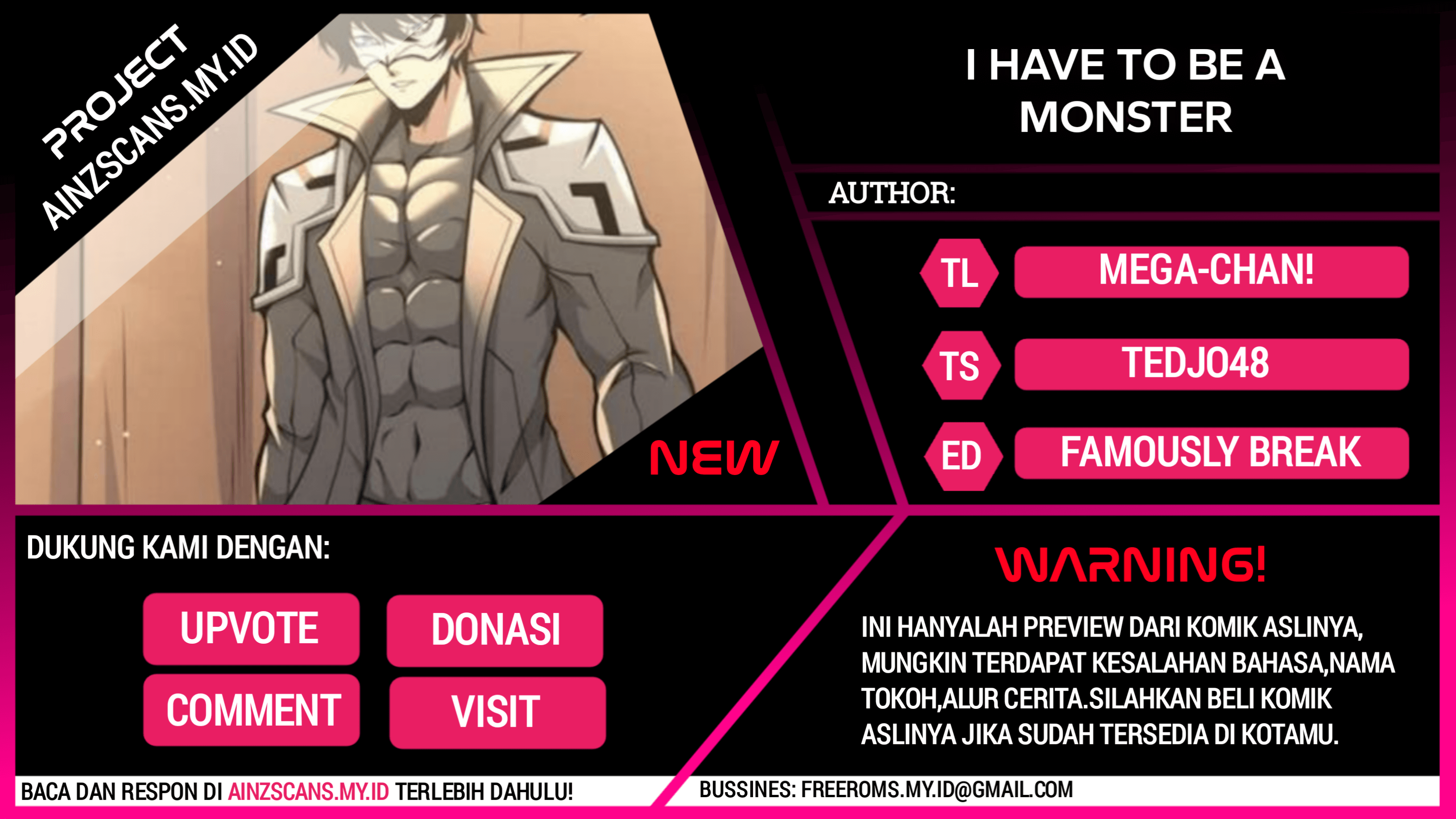 I Have to Be a Monster Chapter 23 Gambar 1