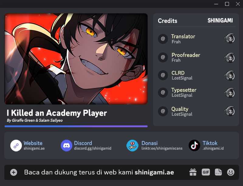 I Killed An Academy Player Chapter 15 Gambar 1
