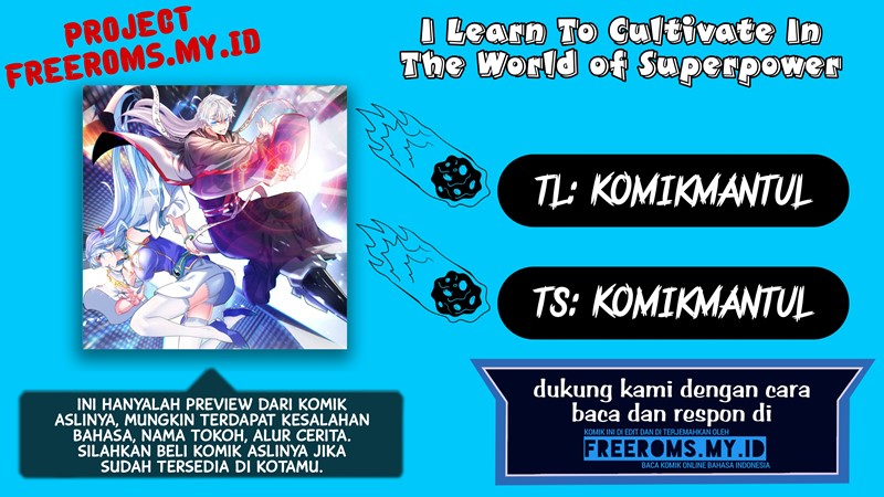 I Learn To Cultivate In The World of Superpower Chapter 03 Gambar 1