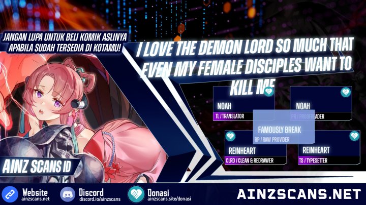 I Love the Demon Lord So Much That Even My Female Disciples Want to Kill Me Chapter 06 Gambar 1