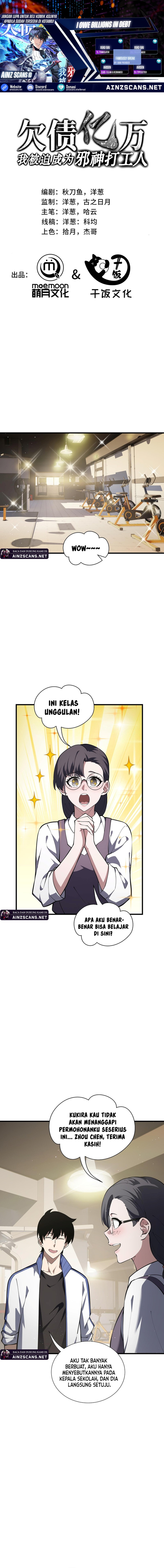 I Owe A Billion Dollars And I am Forced to Become A Worker For An Evil God Chapter 20 Gambar 1