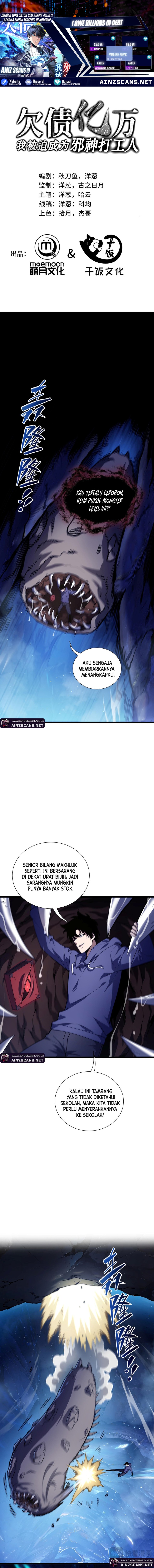 I Owe A Billion Dollars And I am Forced to Become A Worker For An Evil God Chapter 29 Gambar 1