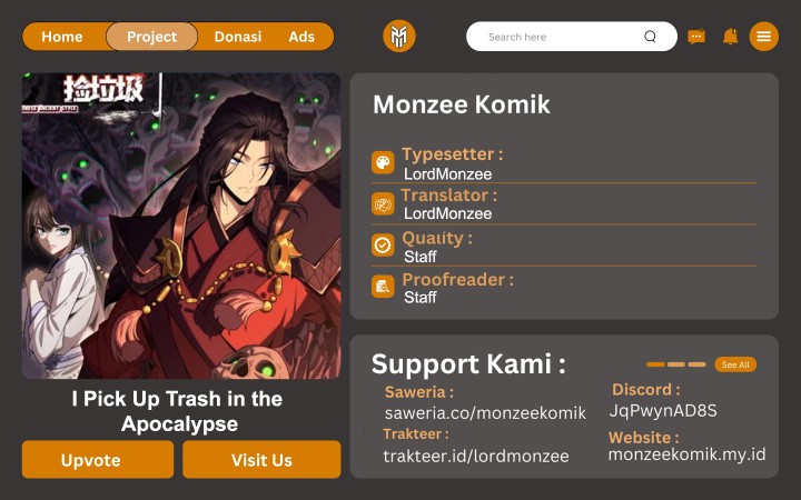 I Pick Up Trash in the Apocalypse Chapter 01 Gambar 1
