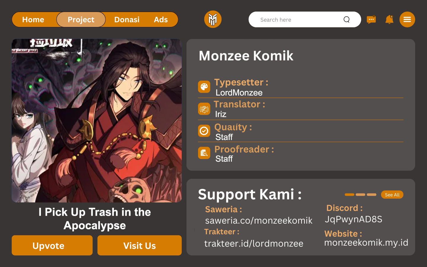 I Pick Up Trash in the Apocalypse Chapter 09 Gambar 1