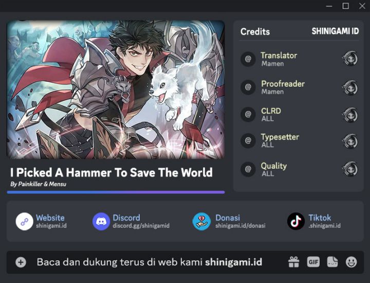 I Picked A Hammer To Save The World Chapter 43 Gambar 1