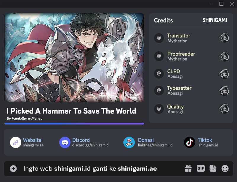 I Picked A Hammer To Save The World Chapter 49 Gambar 1