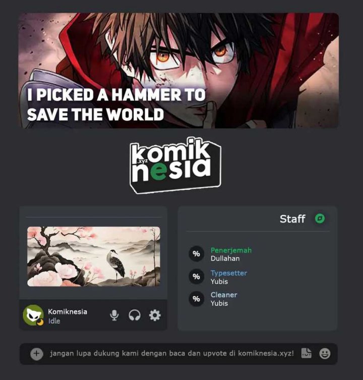 I Picked A Hammer To Save The World Chapter 75 Gambar 1