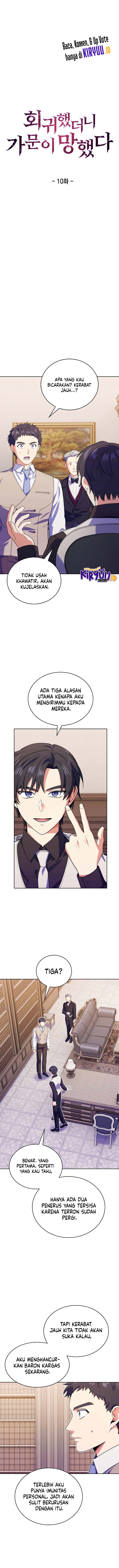I Regressed to My Ruined Family Chapter 10 Gambar 3
