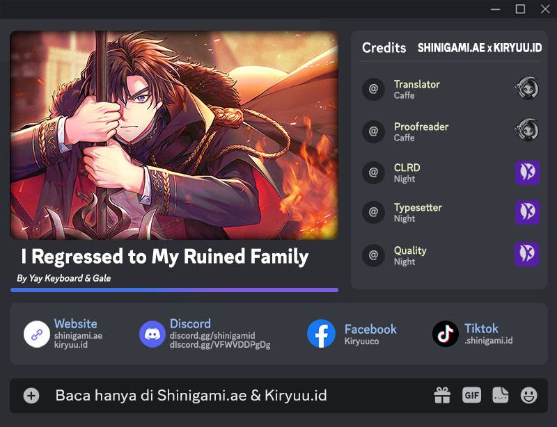 I Regressed to My Ruined Family Chapter 57 Gambar 1