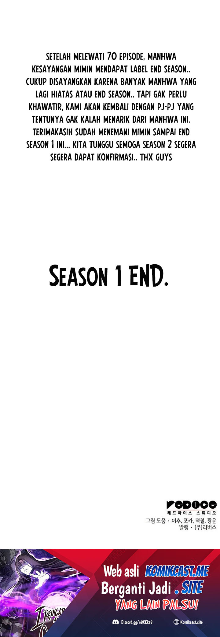 I Reincarnated As The Crazed Heir Chapter 70 S1 End Gambar 70
