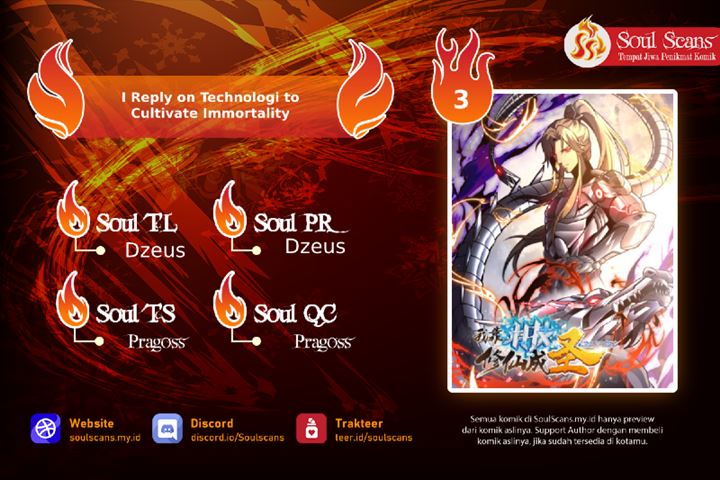 I Rely on Technology to Cultivate Immortality Chapter 04 Gambar 1