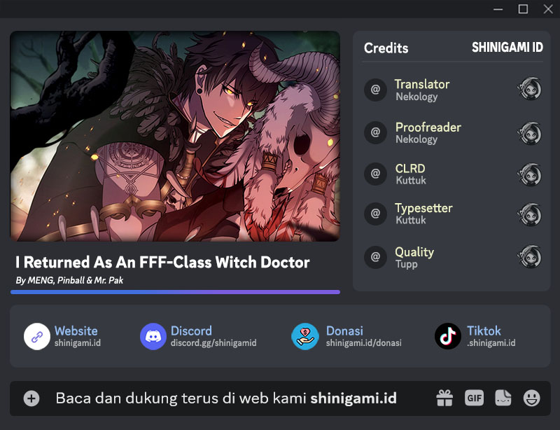 I Returned As An FFF-Class Witch Doctor Chapter 23 Gambar 1