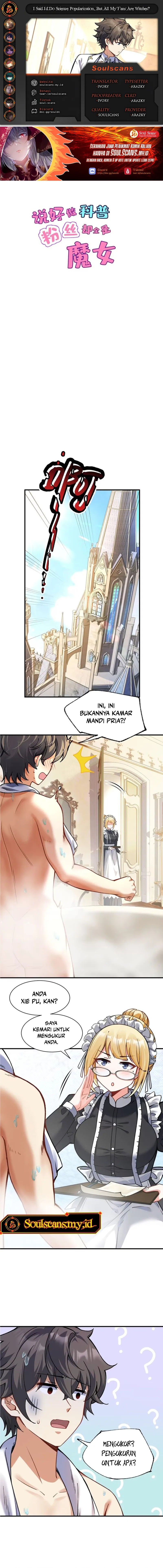 I Said l’d Do Science Popularization, But All My Fans Are Witches? Chapter 05 Gambar 1