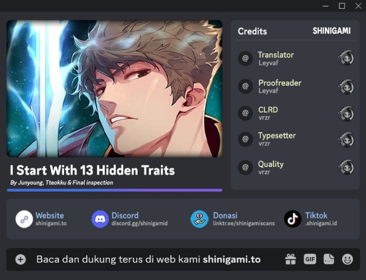 I Start With 13 Hidden Traits Chapter 09 Gambar 1