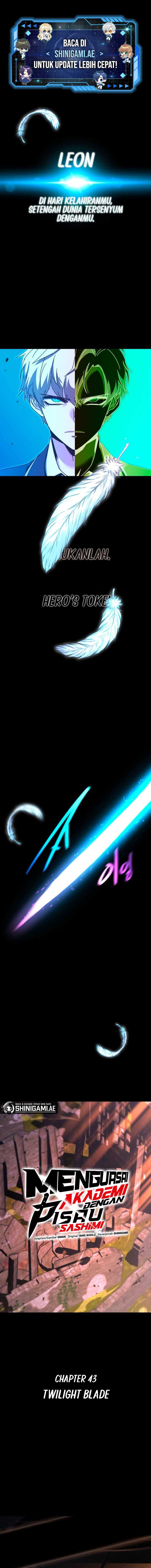 I Took over The Academy With a Single Sashimi Knife Chapter 43 Gambar 1