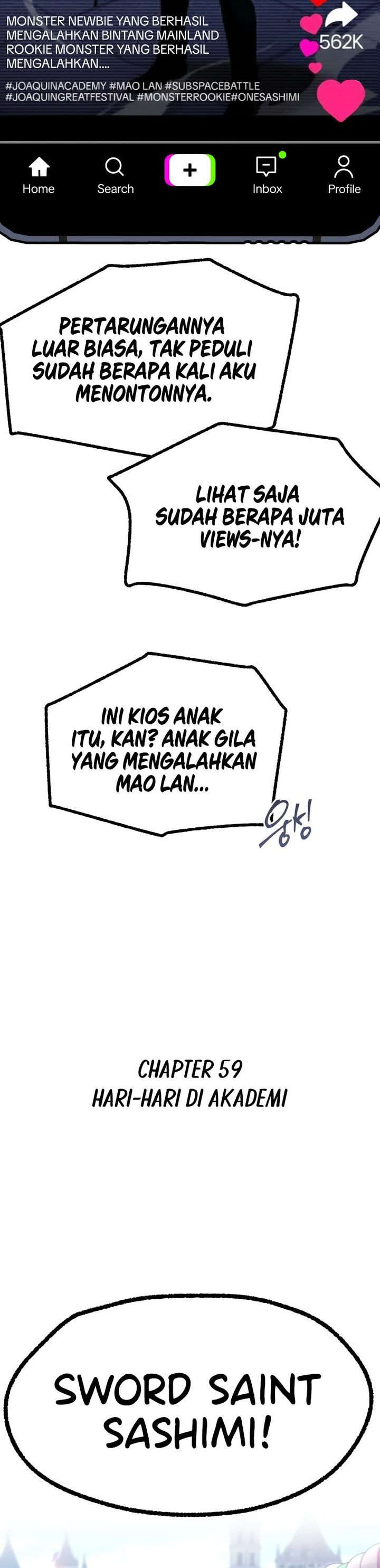 I Took over The Academy With a Single Sashimi Knife Chapter 59 Gambar 12