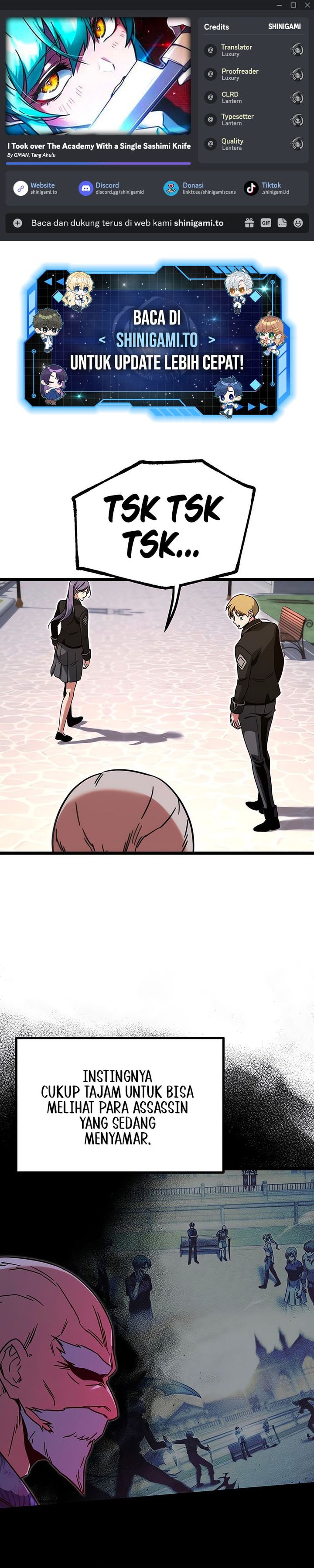 I Took over The Academy With a Single Sashimi Knife Chapter 61 Gambar 1