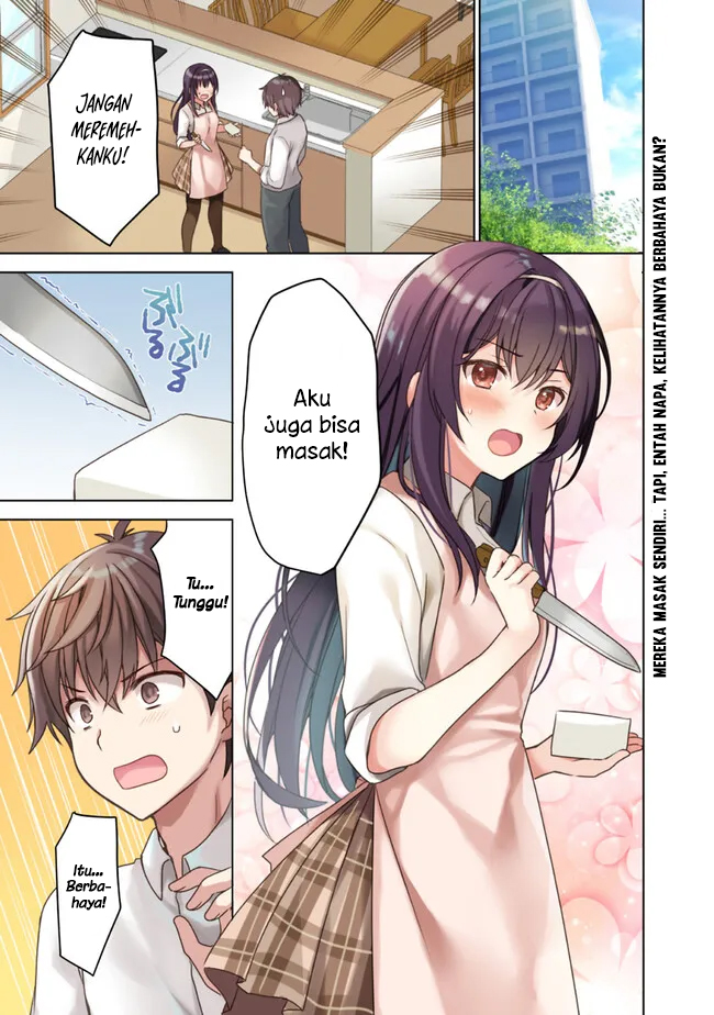 Iinazuke ga Dekita to Omottara, Sono Iinazuke ga Gakkou de Yuumei na “Akuyaku Reijou” Dattan dakedo, Dou Sureba Ii? Chapter 01.1 Gambar 2