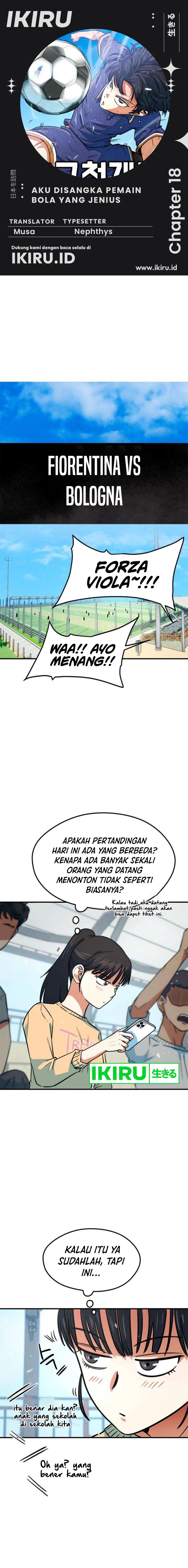 I’m Being Misunderstood as a Soccer Genius Chapter 18 Gambar 1