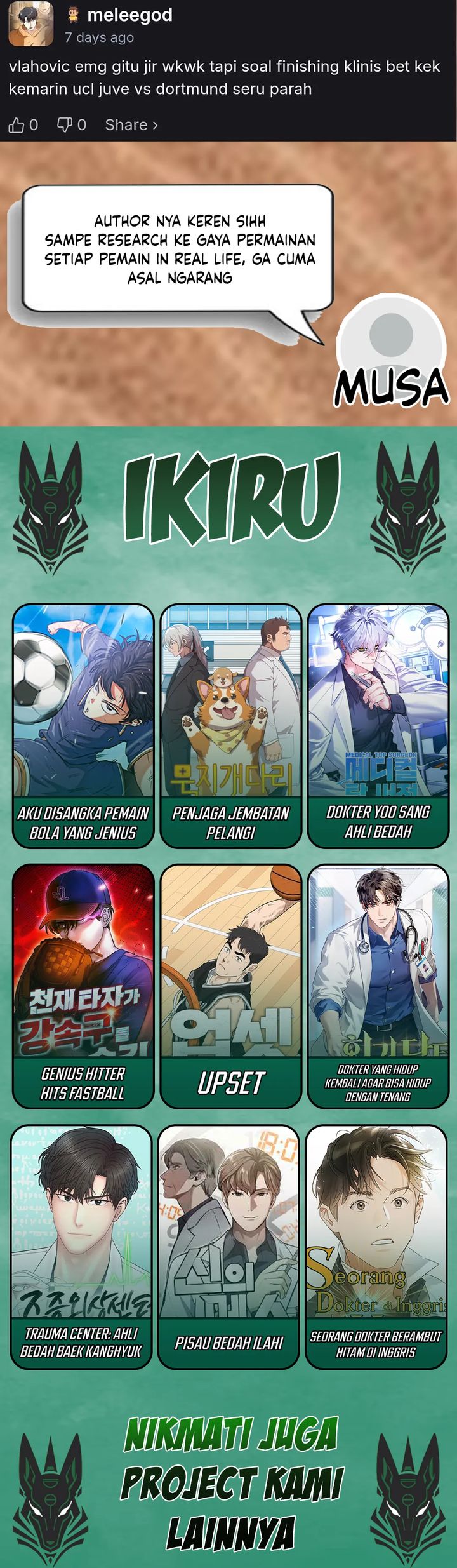 I’m Being Misunderstood as a Soccer Genius Chapter 44 Gambar 52