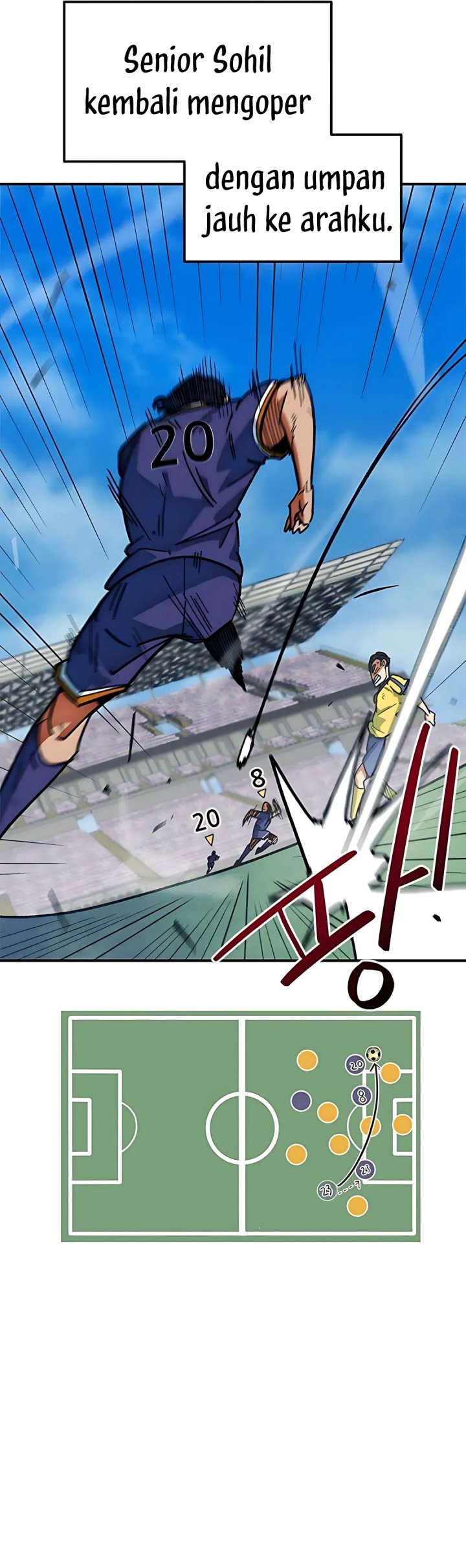 I’m Being Misunderstood as a Soccer Genius Chapter 48 Gambar 35