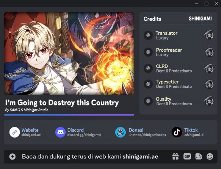 I’m Going To Destroy This Country Chapter 07 Gambar 1
