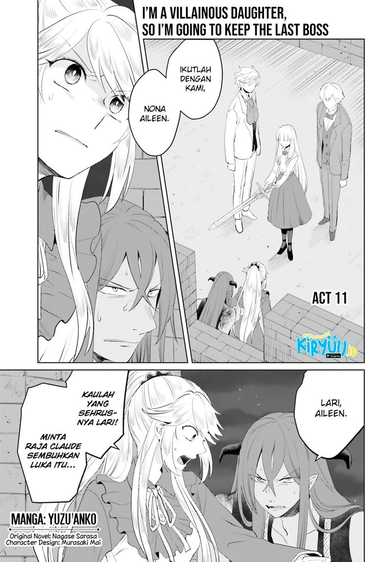 I’m a Villainous Daughter so I’m going to keep the Last Boss Chapter 11 Gambar 1