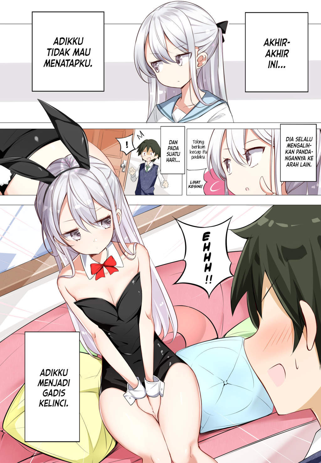 Imouto ga Ichi Nichi Ikka Shika Me wo Awasete Kurenai Chapter 01 Gambar 2