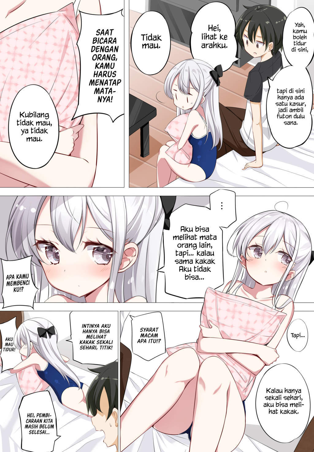 Imouto ga Ichi Nichi Ikka Shika Me wo Awasete Kurenai Chapter 02 Gambar 4