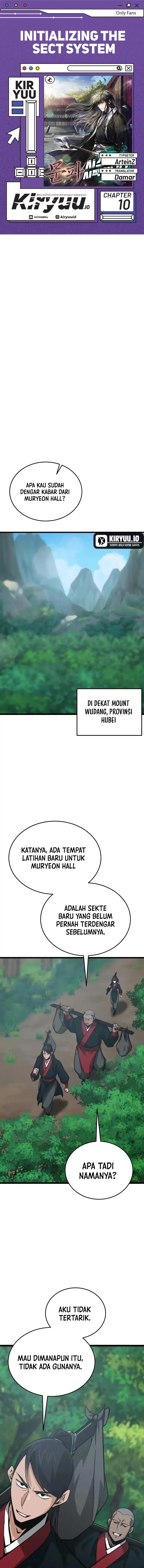 Initializing the Sect System Chapter 10 Gambar 1