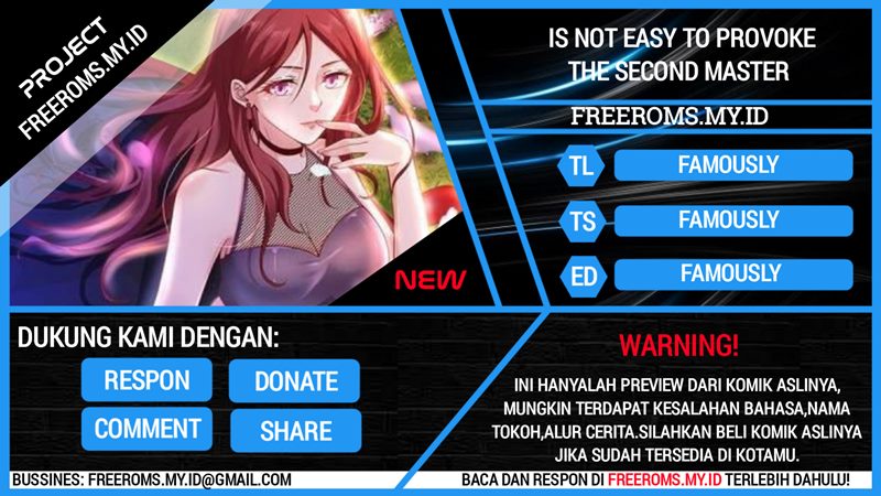 Is Not Easy To Provoke The Second Master Chapter 21 Gambar 1