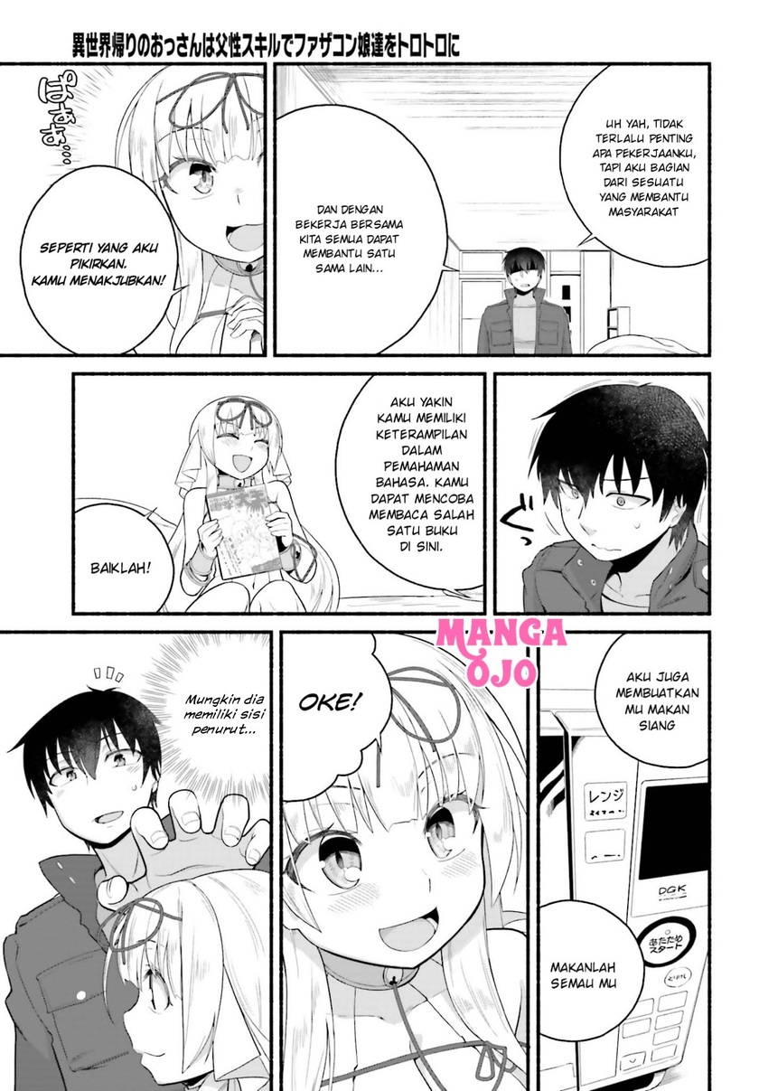 Isekai Kaeri no Ossan wa, Fusei Sukiru de Fathercon Musume-tachi o Tororori ni Chapter 04.1 Gambar 14