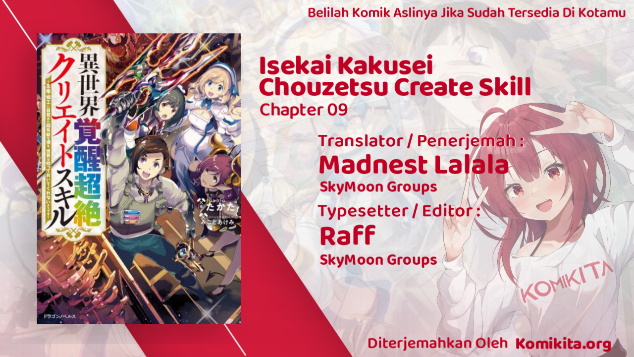 Isekai Kakusei Chouzetsu Create Skill: Seisan Kakou ni Mezameta Chou Yuunouna Boku wo, Sekai wa Hanatte Oite Kurenai You Desu Chapter 09 Gambar 3