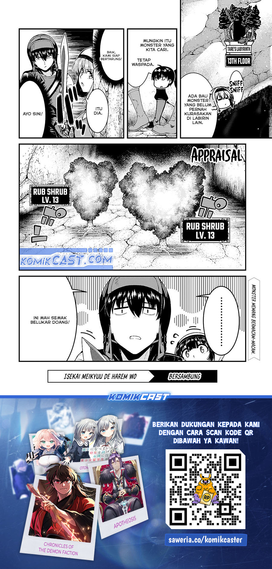 Isekai Meikyuu de Harem wo Chapter 89 Gambar 21