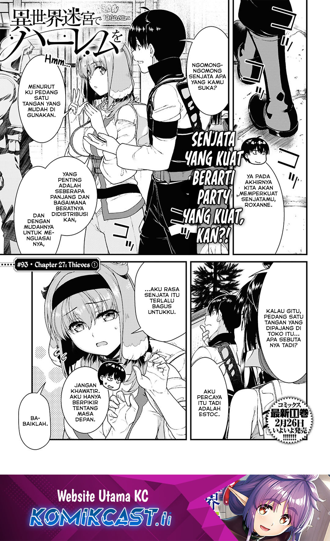 Isekai Meikyuu de Harem wo Chapter 93 Gambar 2