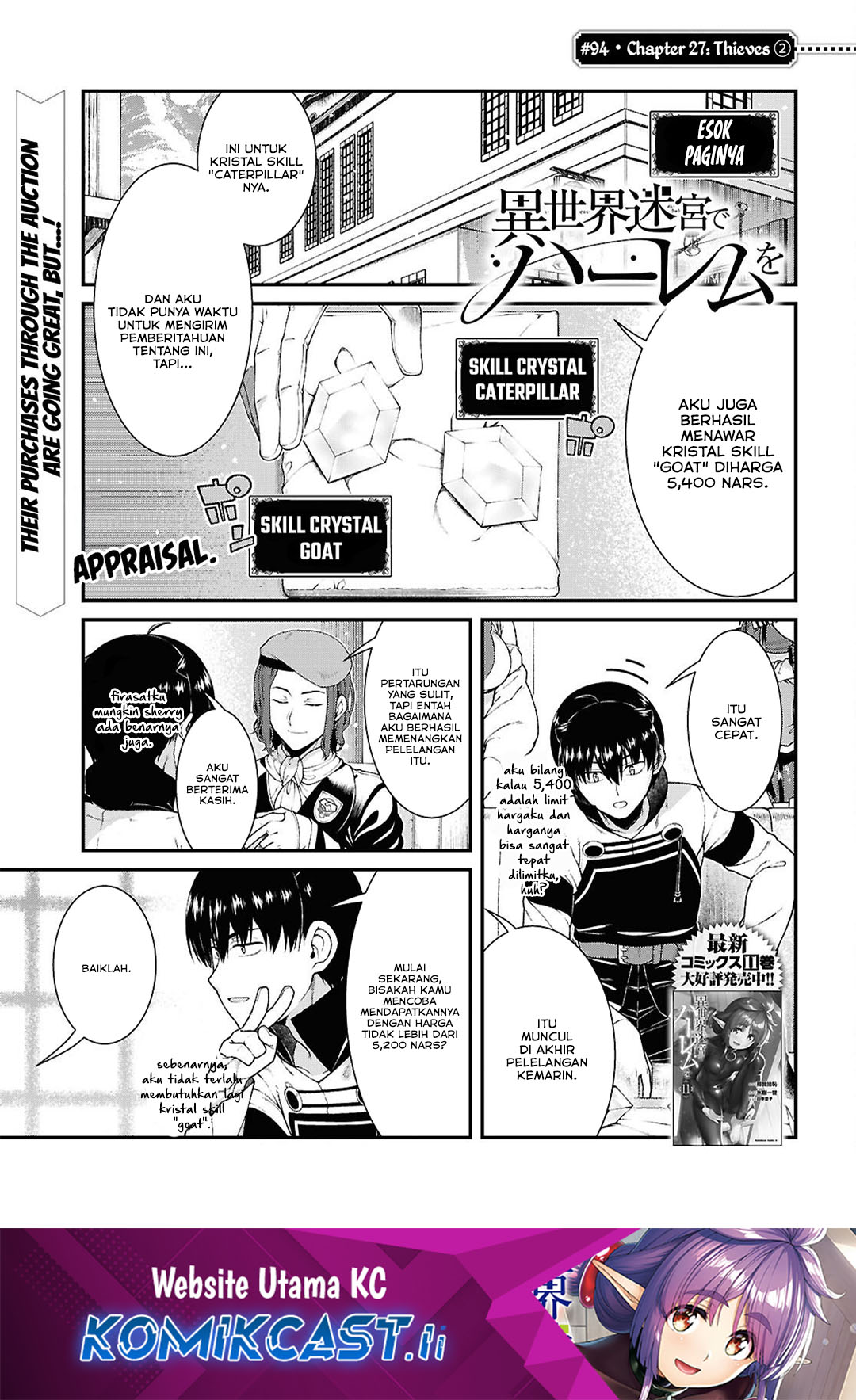 Isekai Meikyuu de Harem wo Chapter 94 Gambar 2