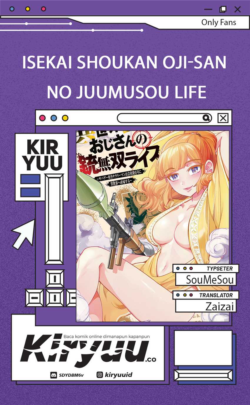 Isekai Shoukan Oji-san no Juumusou Life – Sabage Suki Salaryman wa Kaisha Owari ni Isekai e Chokki suru Chapter 43 Gambar 1