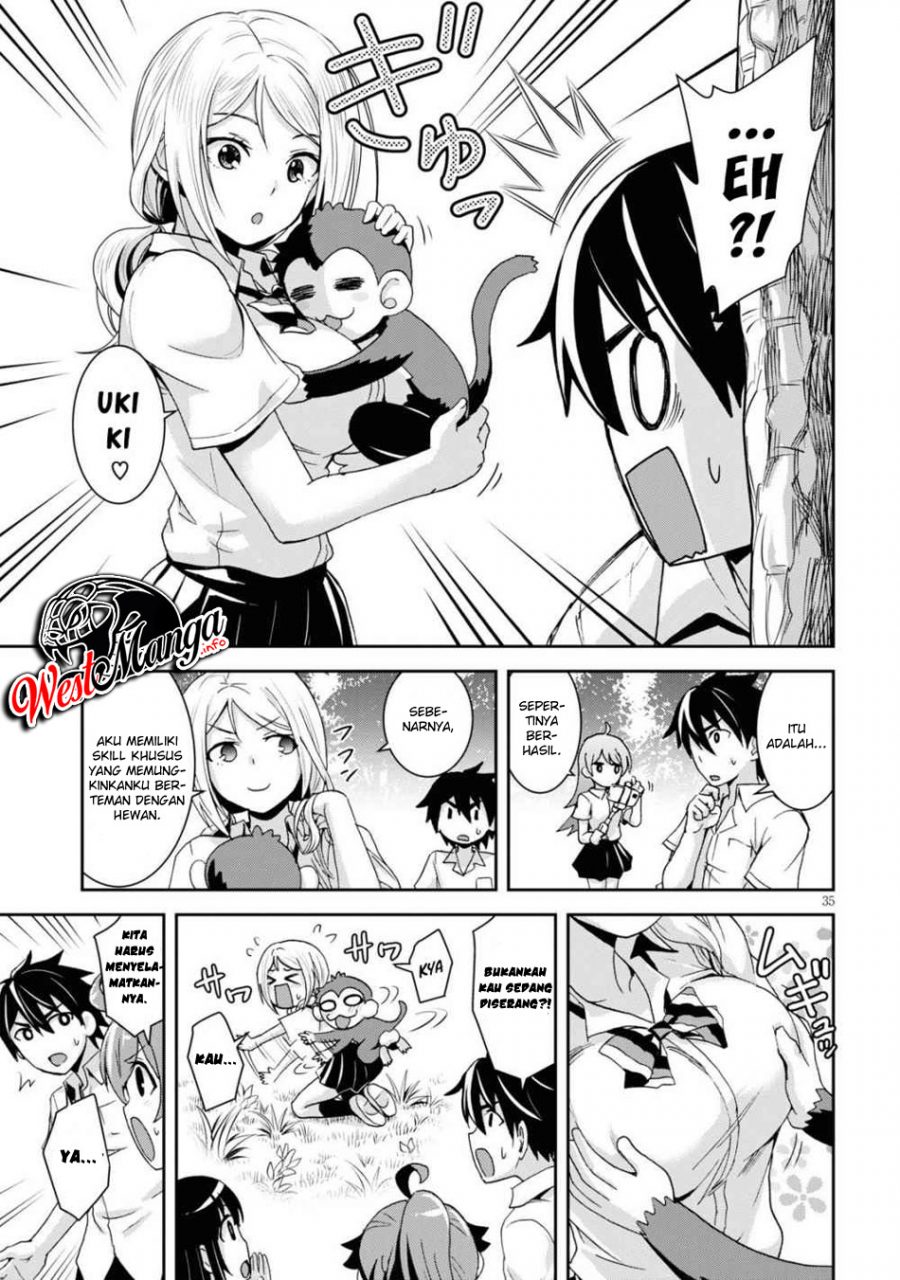 Isekai Yurutto Survival Seikatsu: Gakkou no Minna to Isekai no Mujintou ni Tenishitakedo Ore Dake Rakushou desu Chapter 01.3 Gambar 8