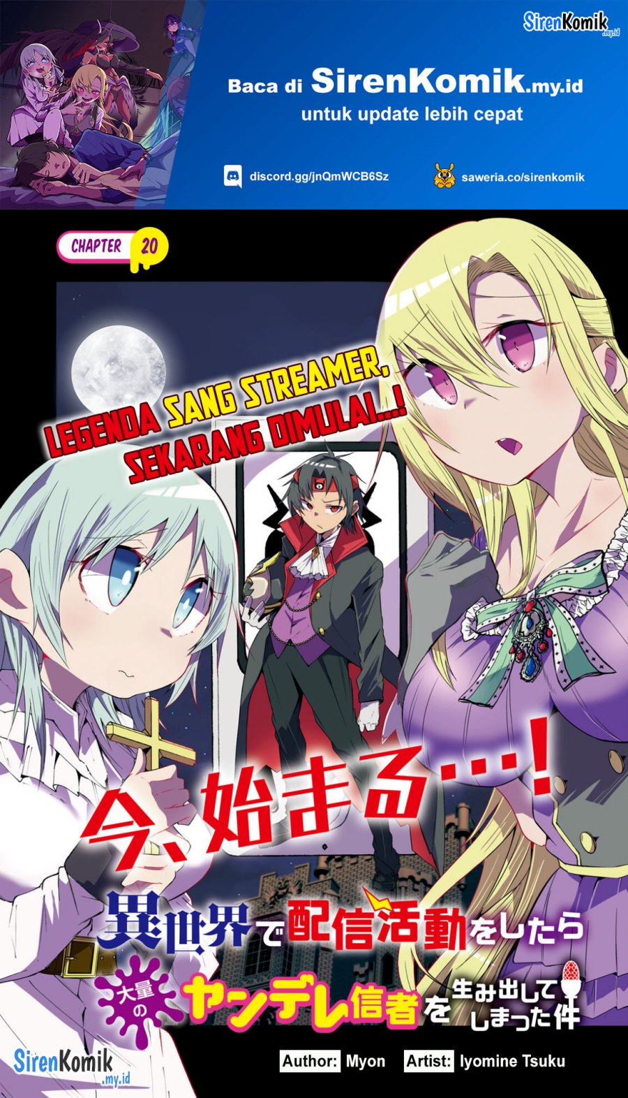 Isekai de Haishin Katsudou wo Shitara Tairyou no Yandere Shinja wo Umidashite Shimatta Ken Chapter 20 Gambar 2