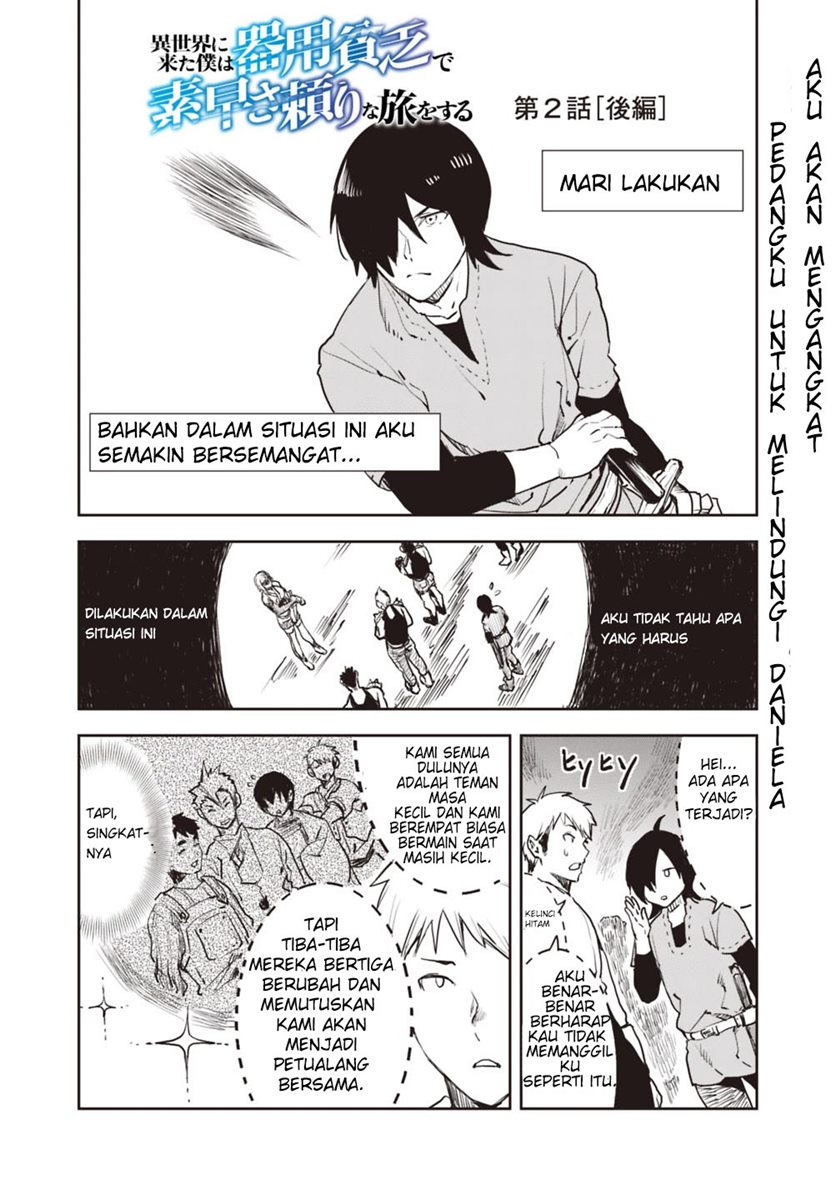 Isekai ni Kita Boku wa Kiyoubinbode Subaya-sa Tayorina Tabi o Suru Chapter 02.2 Gambar 3
