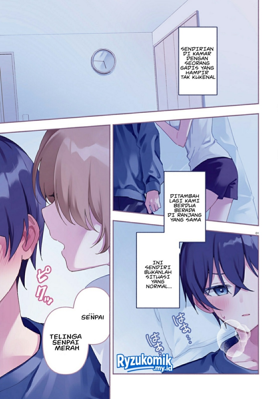“Issho ni Netaindesu yo Ne, Senpai?” to Amaku Sasayakarete Kon’ya mo Nemurenai Chapter 01 Gambar 2