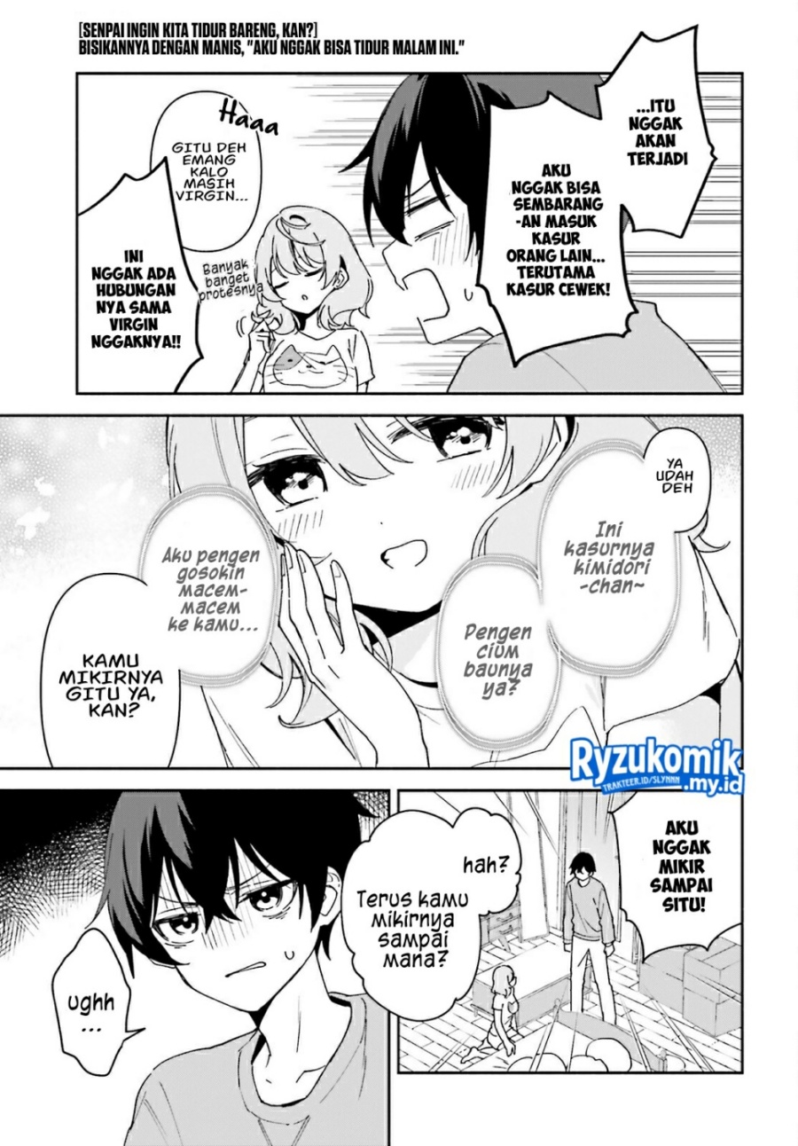 “Issho ni Netaindesu yo Ne, Senpai?” to Amaku Sasayakarete Kon’ya mo Nemurenai Chapter 01 Gambar 24