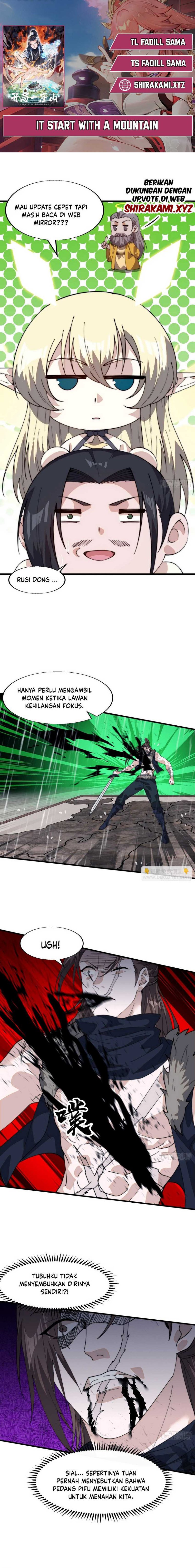 It Starts With A Mountain Chapter 858 Gambar 1