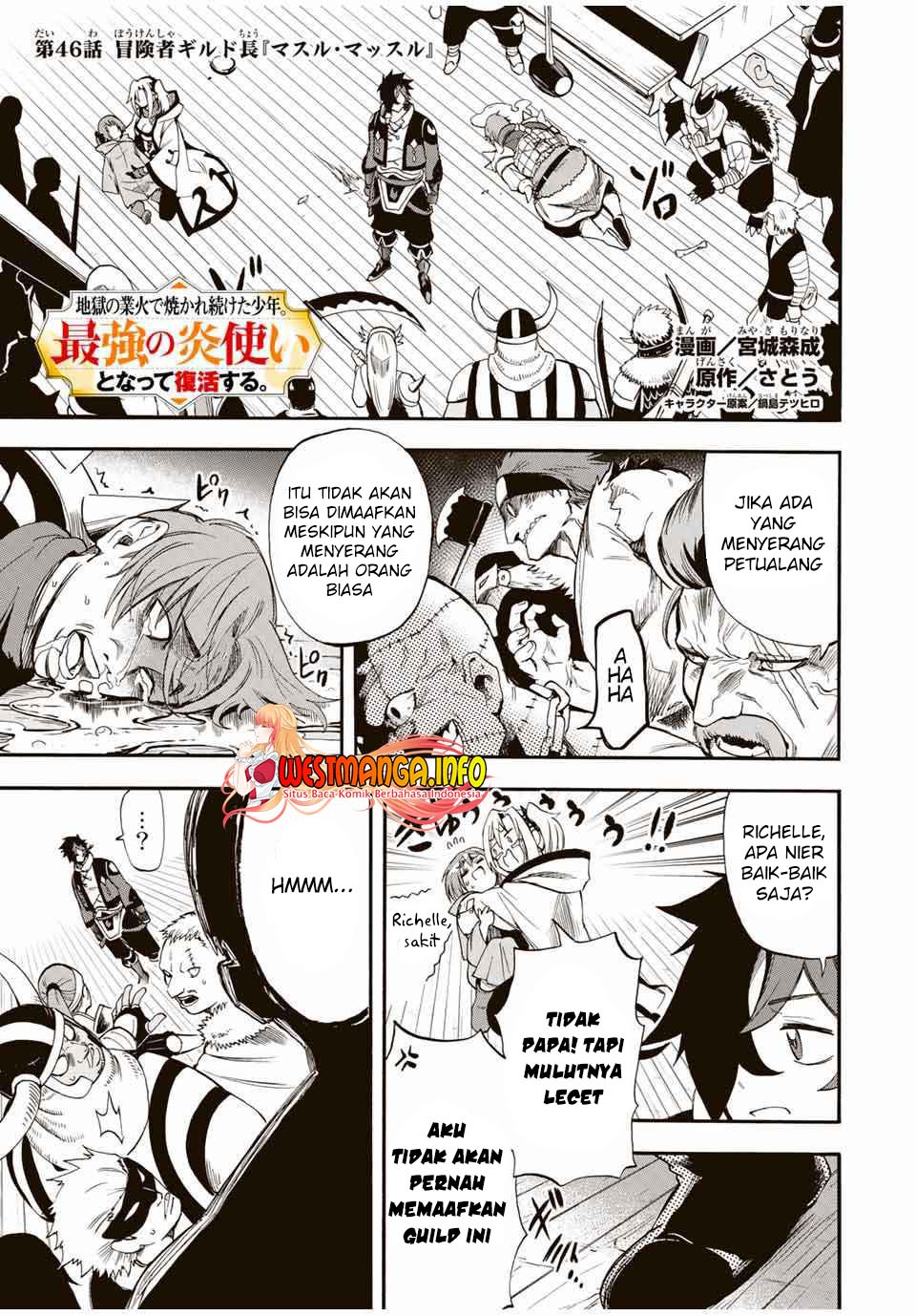 Jigoku no Gouka de Yaka re Tsuzuketa Shounen. Saikyou no Honou Tsukai to Natte Fukkatsu Suru. Chapter 46 Gambar 3