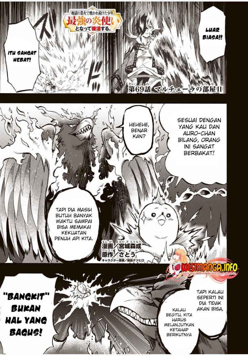 Jigoku no Gouka de Yaka re Tsuzuketa Shounen. Saikyou no Honou Tsukai to Natte Fukkatsu Suru. Chapter 69 Gambar 3