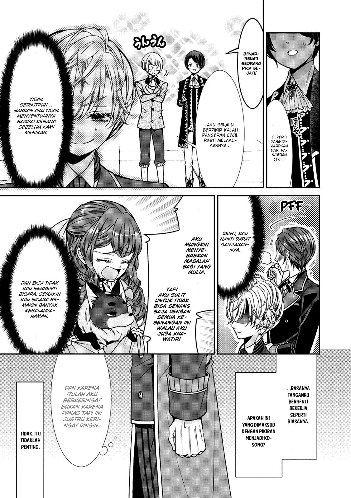 Jishou Akuyaku Reijou na Konyakusha no Kansatsu Kiroku Chapter 04 Gambar 4