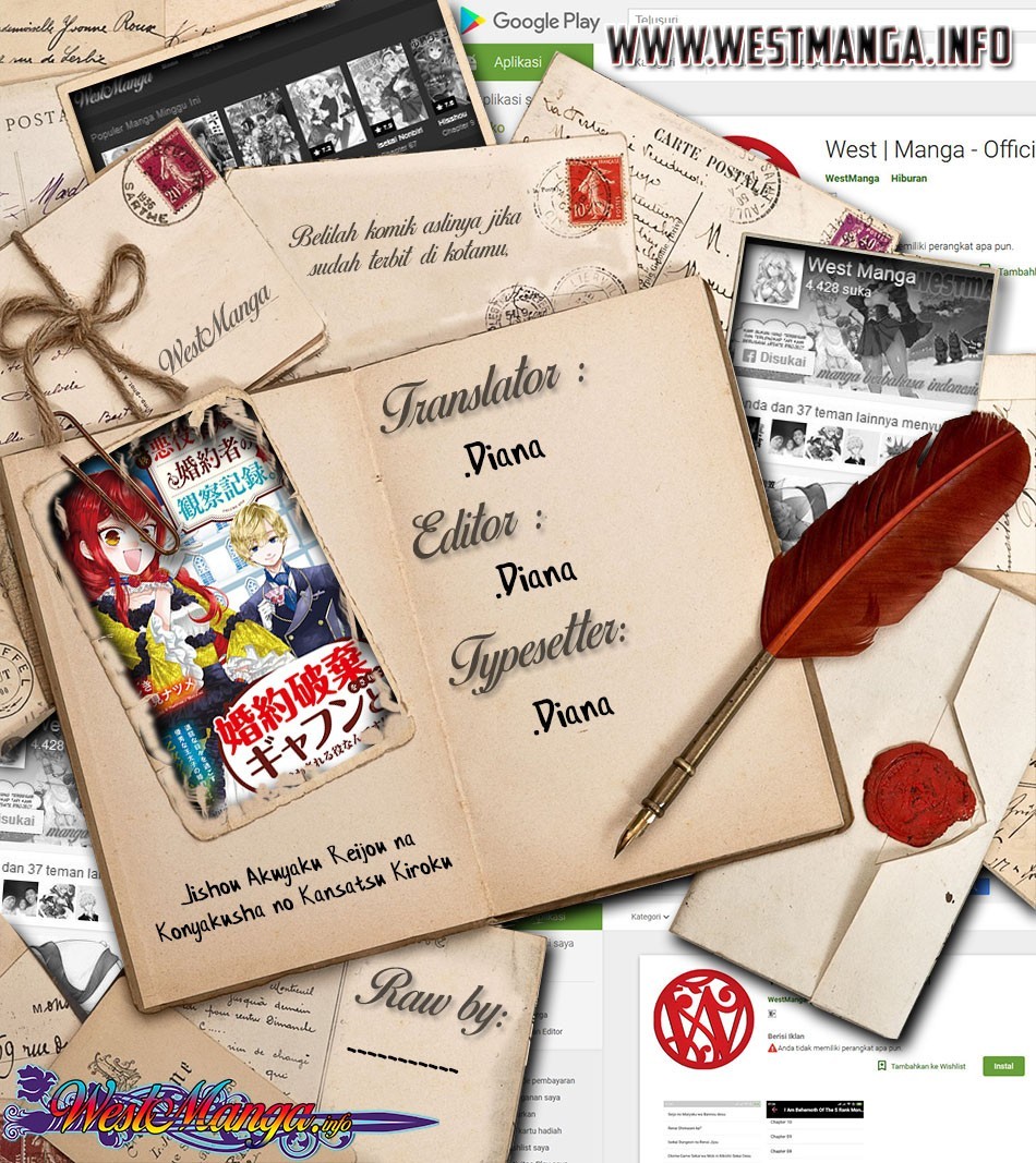 Jishou Akuyaku Reijou na Konyakusha no Kansatsu Kiroku Chapter 05 Gambar 3