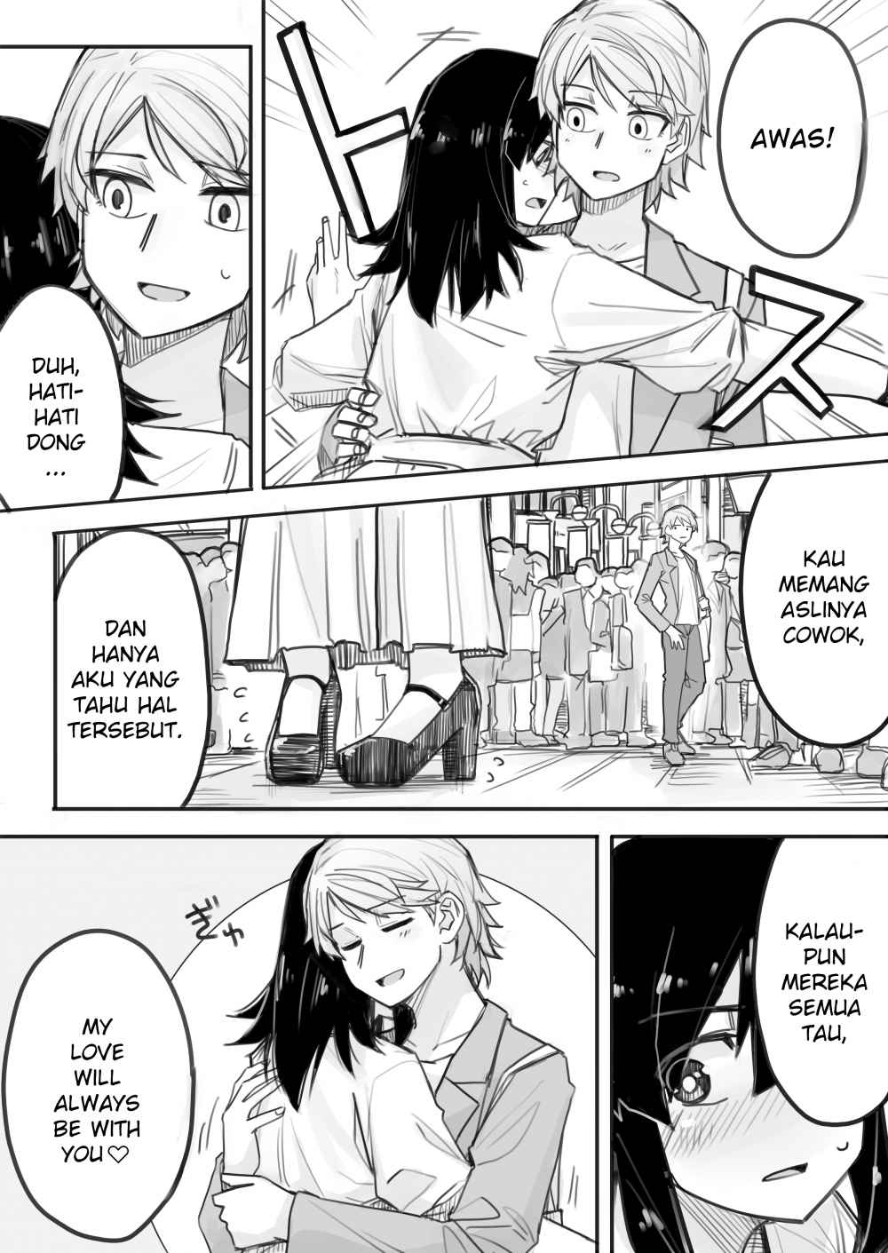 Josou Shite Machi ni Detara Ikemen ni Nanpa Sareta Chapter 04 Gambar 3