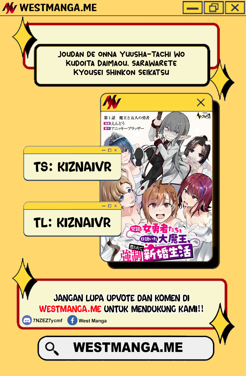 Joudan de Onna Yuusha-tachi wo Kudoita Daimaou, Sarawarete Kyousei Shinkon Seikatsu Chapter 02 Gambar 1