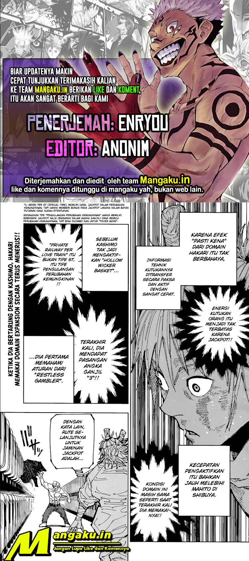 Jujutsu Kaisen Chapter 187 Gambar 1